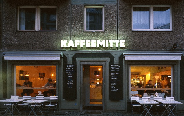 KAFFEEMITTE, Blick zum Alexanderplatz