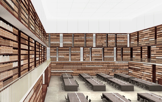 Jacob- und Wilhelm-Grimm-Zentrum der Humboldt-Universität zu Berlin, Perspektive Lesesaal