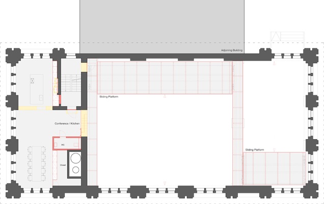 Pumpwerk Neukölln, Grundriss 2.OG